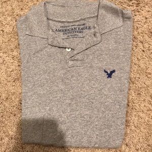 Gray American Eagle polo
